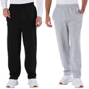 EG PRO Men Sweatpants Jogger Pants 2-Pack with Pockets Open Bottom