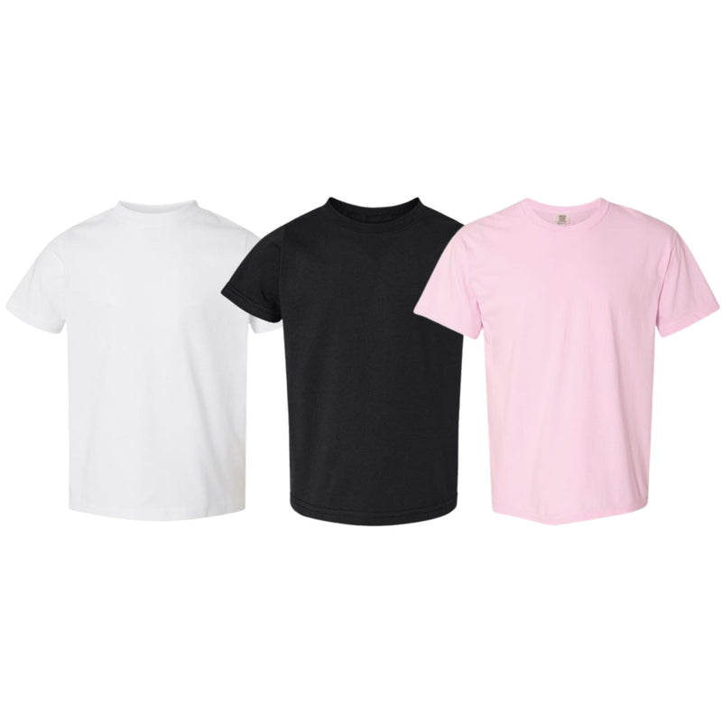 EG PRO Kids Baby Toddler Tees T Shirts Fine Jersey - 3 Pack 2T - 6T