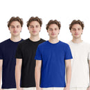 EG PRO Mens T Shirts Tees Undershirts Durable Slim Fit - 4 Pack