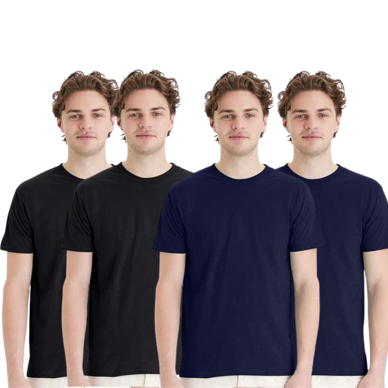EG PRO Mens T Shirts Tees Undershirts Durable Slim Fit - 4 Pack