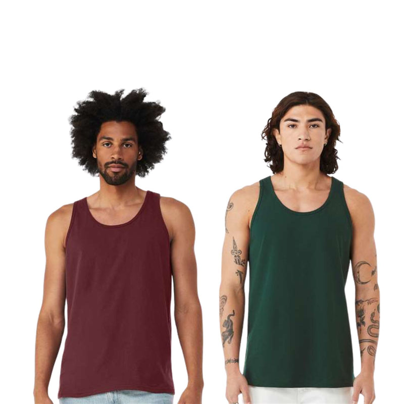 EG PRO Men Jersey Tank Top Vest Athletic Casual Stylish - 2 Pack