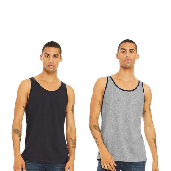 EG PRO Men Jersey Tank Top Vest Athletic Casual Stylish - 2 Pack