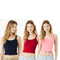 EG PRO Women Micro Rib Tank Spaghetti Strap Tank Top Women - 3 Pack