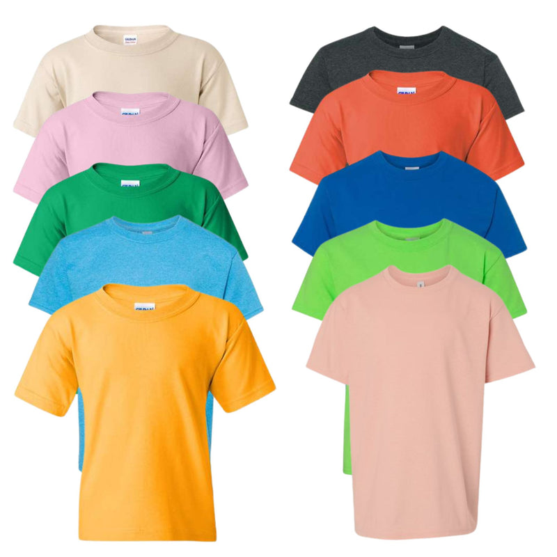 EG PRO Youth T Shirts Boy Girl T Shirts Cotton Plain 10-Pack