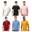EG PRO Men's Gold Soft Touch Athletic Tops Undershirts Gym T Shirts 6-Pack