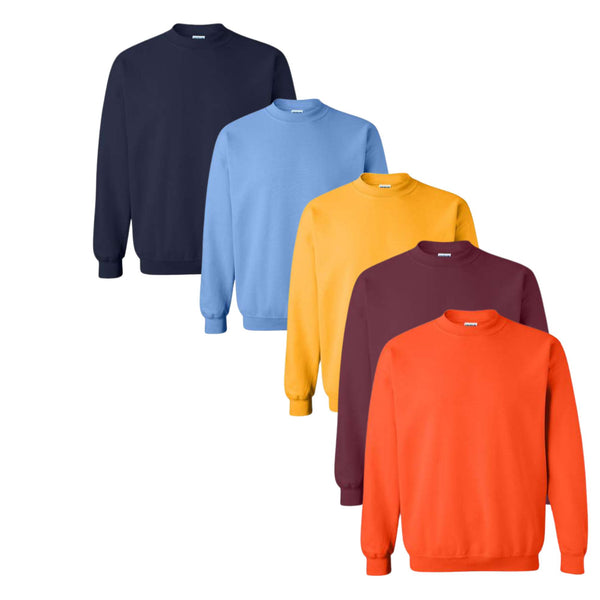 EG PRO 5 Pack Sweatshirts Men Women Heavyweight Fleece Pullover UPTO 5XL