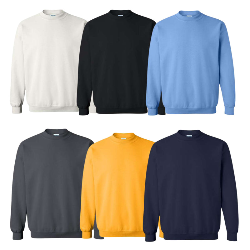 EG PRO 6 Pack Men Women Sweatshirts Heavyweight Fleece Crewneck Pullover  UPTO 5XL