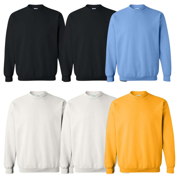 EG PRO 6 Pack Men Women Sweatshirts Heavyweight Fleece Crewneck Pullover  UPTO 5XL