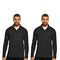 EG PRO 2 Pack Men Pullover Quarter Zip Performance Long Sleeve Shirt