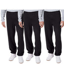 EG PRO Men Sweatpants Joggers Pants Fleece Soft & Athletic Running Loungewear & Casual 3 Pack