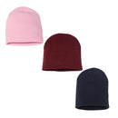 EG PRO Beanies Winter Knit Hat Skull Cap 8" 3-Pack