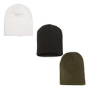 EG PRO Beanies Winter Knit Hat Skull Cap 8" 3-Pack