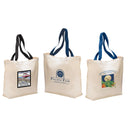 ER PRO Tote Bag Colored Handle Cotton Canvas 3-Pack