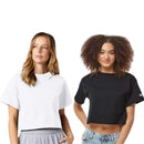 Champion Women T Shirt Crop Tee Heritage Cotton Premium