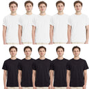 Hanes Men T Shirts Tee Undershirts Short Sleeve Cotton Plain Stylish & Comfort 10-Pack Value