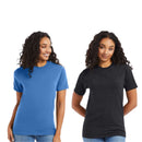 Hanes Beefy-T Women T Shirt Tees Short Sleeve 2-Pack Upto 5XL Sizes Available