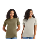 Hanes Beefy-T Women T Shirt Tees Short Sleeve 2-Pack Upto 5XL Sizes Available
