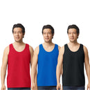 Gildan Men Tank Tops Unisex Ultra Cotton 3-Pack
