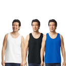 Gildan Men Tank Tops Unisex Ultra Cotton 3-Pack