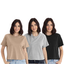 Next Level Women T Shirt Boxy Tee Heavyweight 3-Pack