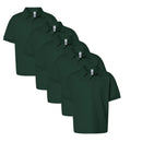 EG PRO Kids Young Boys Girls School Uniform Polo Shirts Back to School - 5 Pack