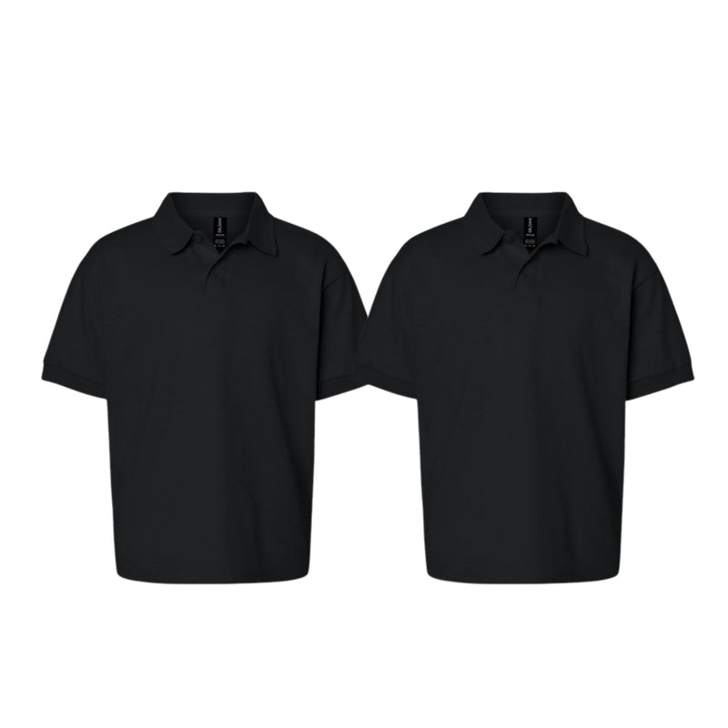 EG PRO Boys Girls School Uniform Polo Shirts Back to School - 2 Pack
