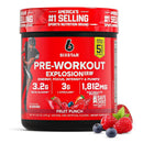Six Star Pre-Workout Powder for Men & Women, Fruit Punch, 30 Servings