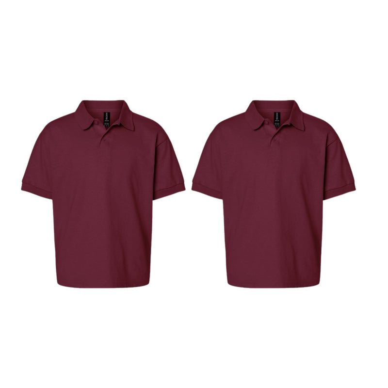 EG PRO Boys Girls School Uniform Polo Shirts Back to School - 2 Pack
