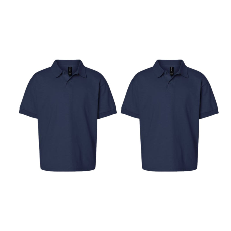 EG PRO Boys Girls School Uniform Polo Shirts Back to School - 2 Pack