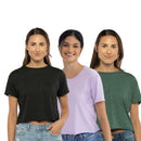Next Level Women T Shirt Festival Crop Top 3-Pack Premium
