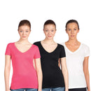 Next Level Women T Shirt V Neck 3-Pack  Ideal Short Sleeve More Comfort