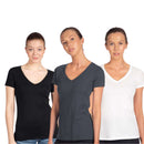 Next Level Women T Shirt V Neck 3-Pack  Ideal Short Sleeve More Comfort