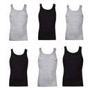 Hanes Men's Tank Undershirt Pack, Cotton Tank Undershirt, Moisture-Wicking, Breathable Tagless