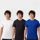Champion Men T Shirts 3-Pack Classic White/Black/AthleticRoyal