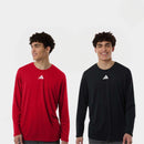 Adidas Men’s Long Sleeve T Shirts 2-Pack Pregame Athletic Performance Tee Moisture Wicking