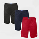 Champion Mesh Shorts with Pockets 3-Pack 9” Inseam Unisex Athletic Gym Basketball Shorts Lightweight Breathable