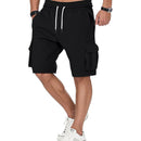 Men's Cargo Sweat Shorts Casual Workout Athletic Jogger Gym SweatShorts Soft Fabric, Breathable, Relaxed Fit, Drawstring Elastic Waist, Cargo Pockets, Casual Summer Short Pants with 5 Pockets