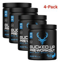 DAS Labs Bucked Up Pre Workout 4-Pack Super Value Saving Pack Blue Raz Flavor