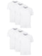 Hanes Men's White Crew T-Shirt Undershirts - 6-Pack, ComfortSoft Cotton with Odor Control