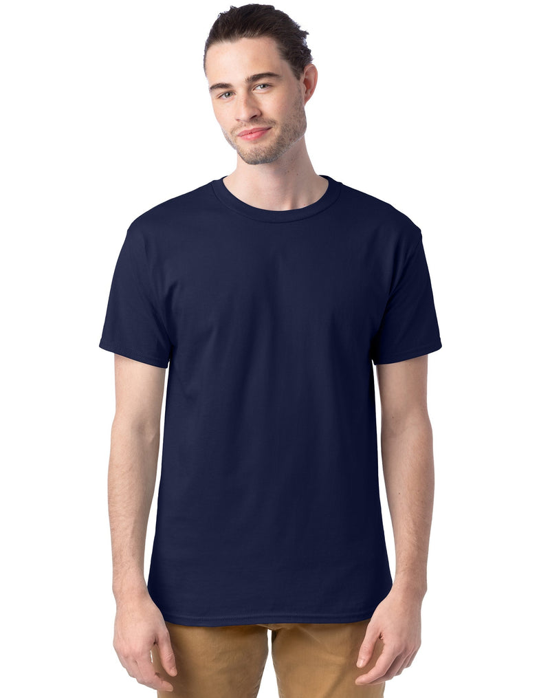 Hanes Men's Midweight Crewneck T-Shirt - 6-Pack, Short Sleeve, Cotton Blend, Big & Tall Sizes Available