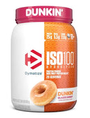 Dymatize ISO 100 Hydrolyzed Whey Protein 1.4lb Glazed Donut Fitness Protein