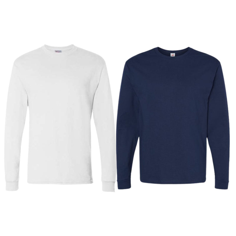 Hanes - Essential-T Long Sleeve T-Shirt Tees - 2 Pack