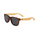 CapeShades Tortoise Frame Bamboo Sunglasses Black Green Lens Lightweight