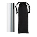Aviana Juniper Reusable Tritan Straw Set 4 Pack BPA Free Travel Pouch