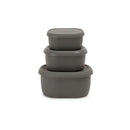 Silicone Food Storage Containers Set of 3 6.7 10 20 Oz Meal Prep Boxes