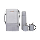 Parkview rPET Insulated Coffee To Go Carry Tote with Thermos Mug Set