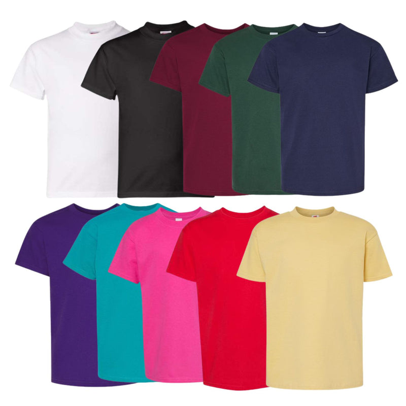 EG PRO Girls Undershirt T-Shirts 10-Pack Basic Tees for Everyday Wear Soft Cotton Essentials
