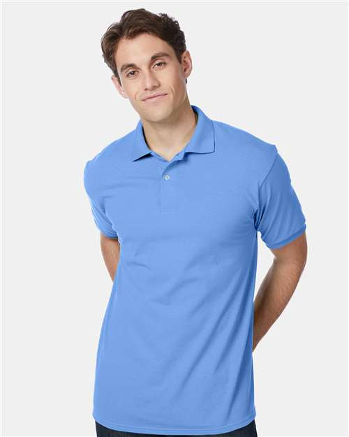 Hanes Men Polo Jersey Ecosmart Moisture Wicking