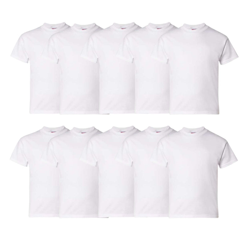 EG PRO Girls Undershirt T-Shirts 10-Pack Basic Tees for Everyday Wear Soft Cotton Essentials