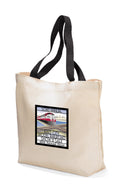 ER PRO Tote Bag Colored Handle Cotton Canvas 3-Pack